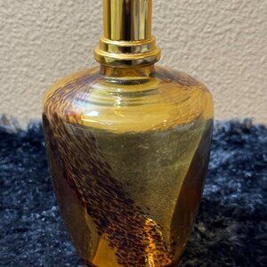 Scentier Fragrance Oil Diffuser Lamp Gold Amber Glass Bottle NO TOPPER